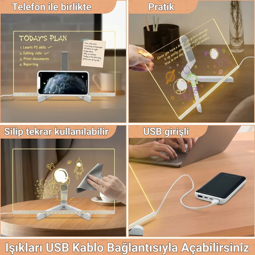Glowora™ - Sihirli Yazı ve Çizim Tahtası